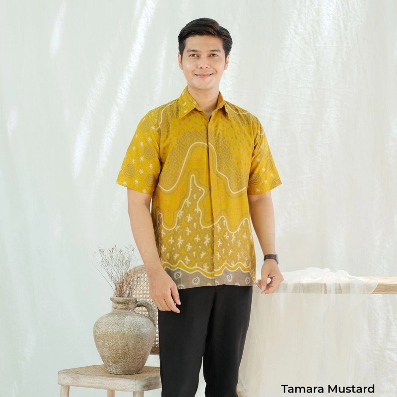 Product image Kois Batik - Batik pria dewasa lengan pendek terbaru motif tamara l tamara mustrad