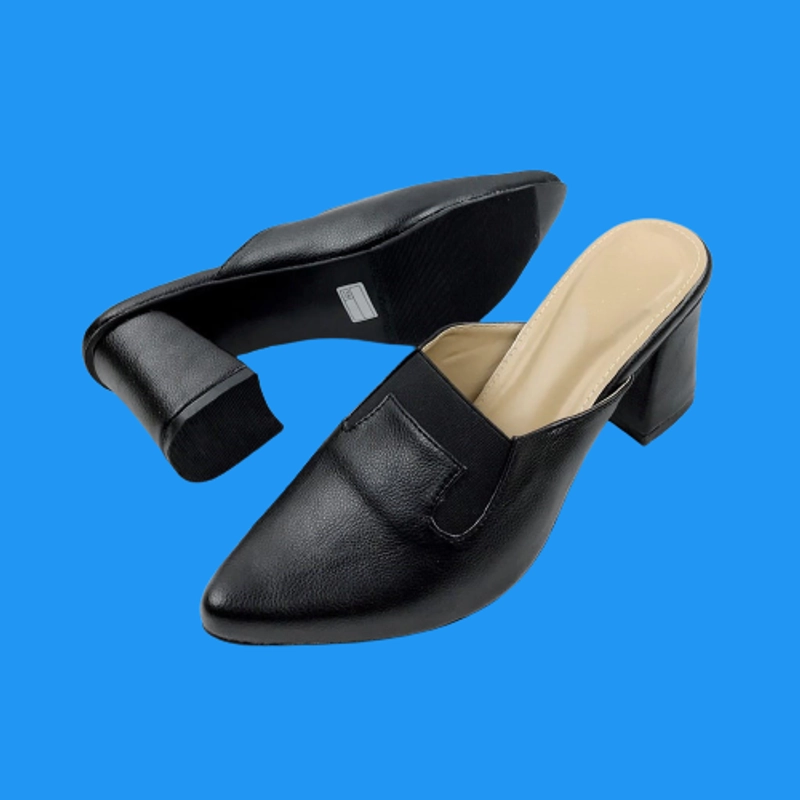 Product image apaastore - Sepatu Sandal Bapau Hak 5 Cm AD - 04 43 Hitam