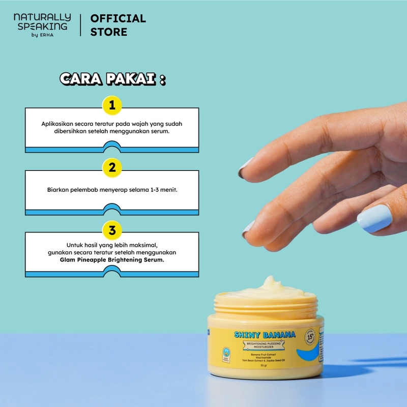 Product image Naturally Speaking By Erha - Shiny Banana Brightening Pudding Moisturizer 30gr Moisturizer