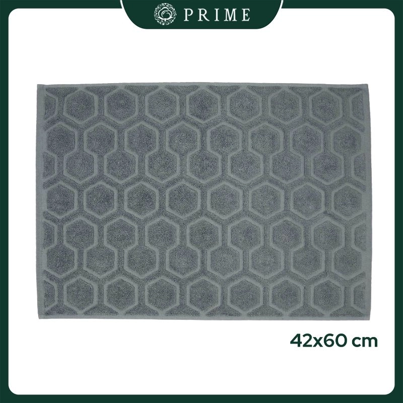 Product image Chalmer - Keset Prime by Chalmer Seri Honeycomb 42 x 60 cm Keset Handuk Motif Dapur Kamar Mandi 42x60 cm Light Grey