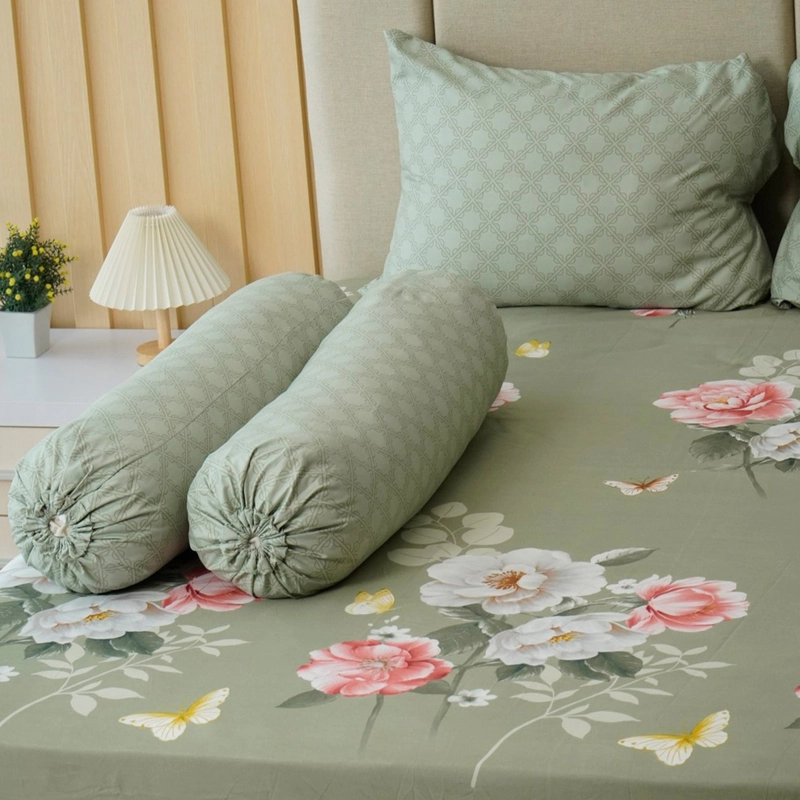 Product image Kintakun - Sprei Dluxe Damara Bunga Microtex Hijau 180 x 200 King