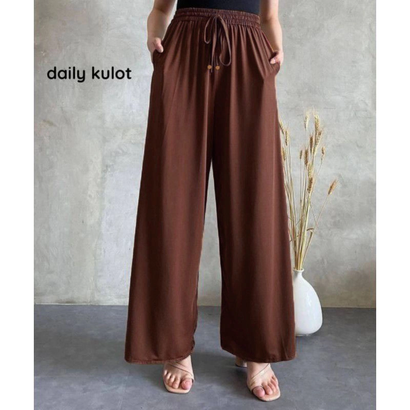 Product image MEQA DAILY - Violet Highwaist Kulot AirFlow Crinkle XXl - XXXL Kopi