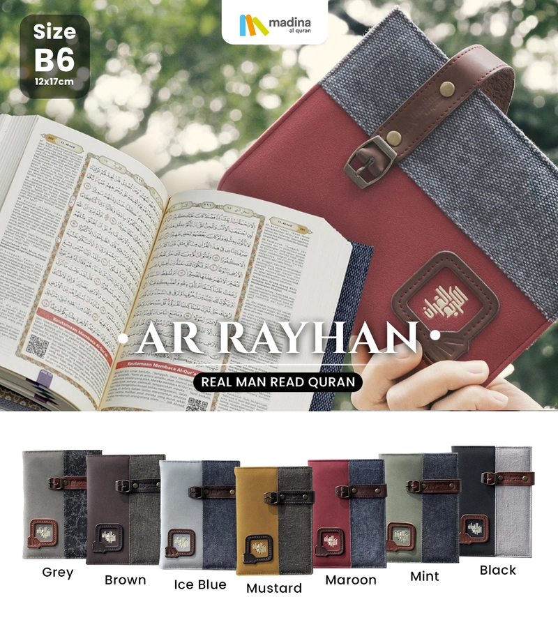 Product image Sygma Kaya Imaji - Mushaf Al Quran Terjemahan Ar Rayhan B6 Dengan Cover Kulit Madina Quran Cover Grey