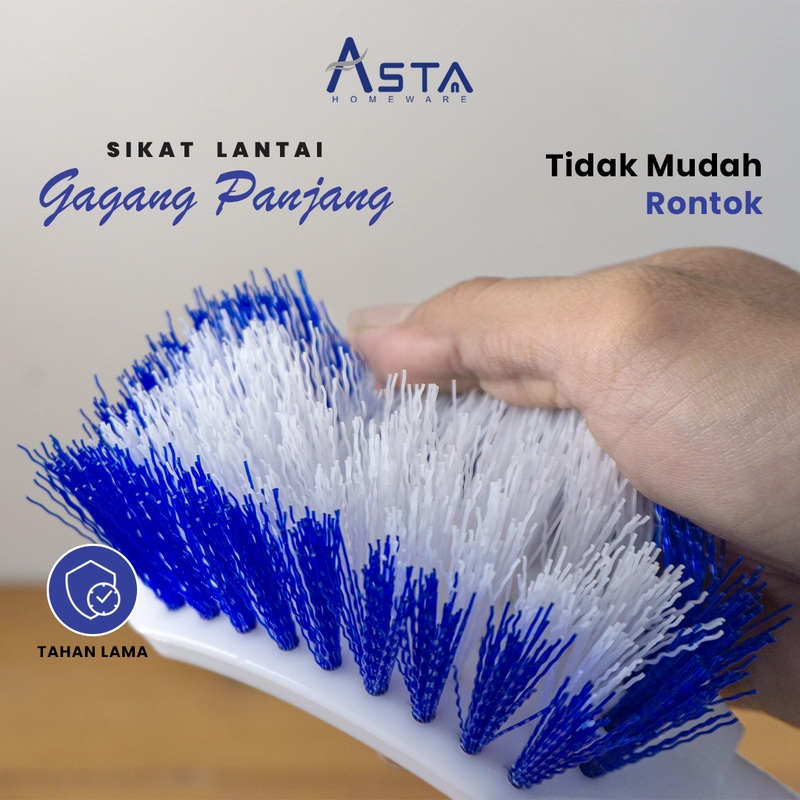 Product image Asta Sikat Lantai Kamar Mandi Gagang Panjang Pembersih Serbaguna 53 cm ROCB04 Jenis Sikat Gagang Panjang
