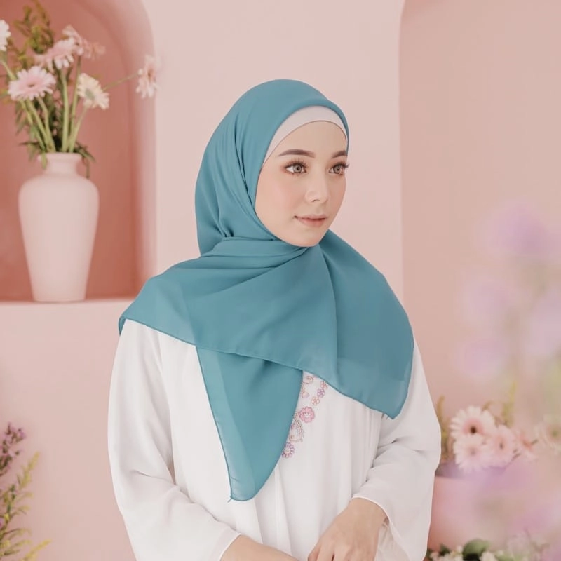Product image Kaos San - Hijab Bella Square Varian Warna Lengkap Part 1 Bella Square Turkis