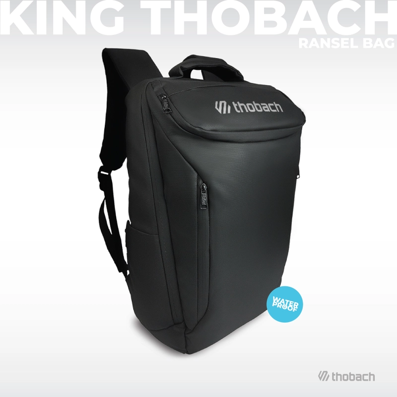 Product image Thobach official - THOBACH Tas Ransel Tas Sekolah Backpack Anti Air Waterproof KING Tas Sekolah 800 gr Black