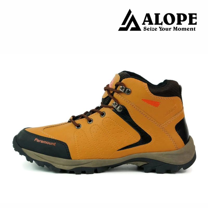 Product image ALOPE OFFICIAL - BUY 1 GET 1 SEPATU ALOPE F 01 SEPATU HIKING OUTDOOR 39 Tan