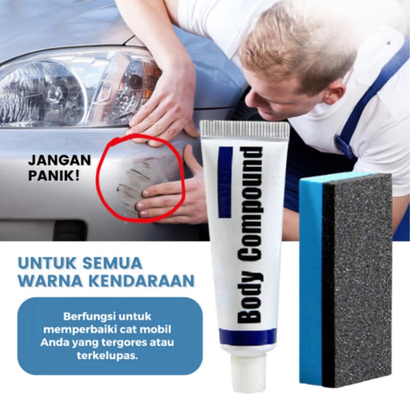 Product image KAMJE Compound Penghilang Lecet Baret Gores Body Mobil Motor Kendaraan Magic Remover KMJ037 KMJ037 RANDOM