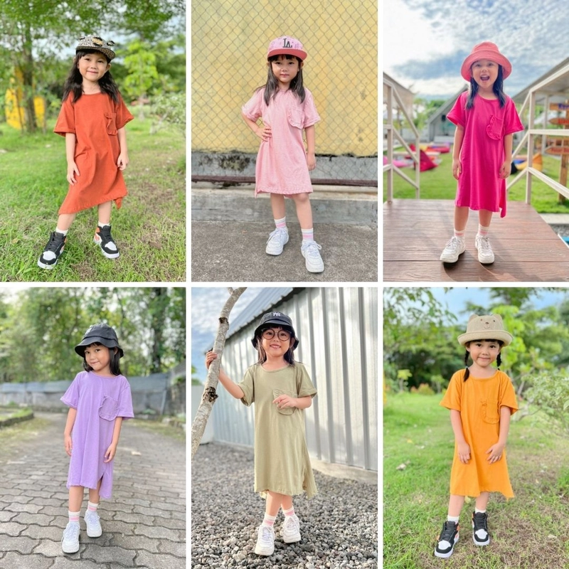 Product image Lucuna - Rumi Oversized Dress Baju Anak 1 Brown