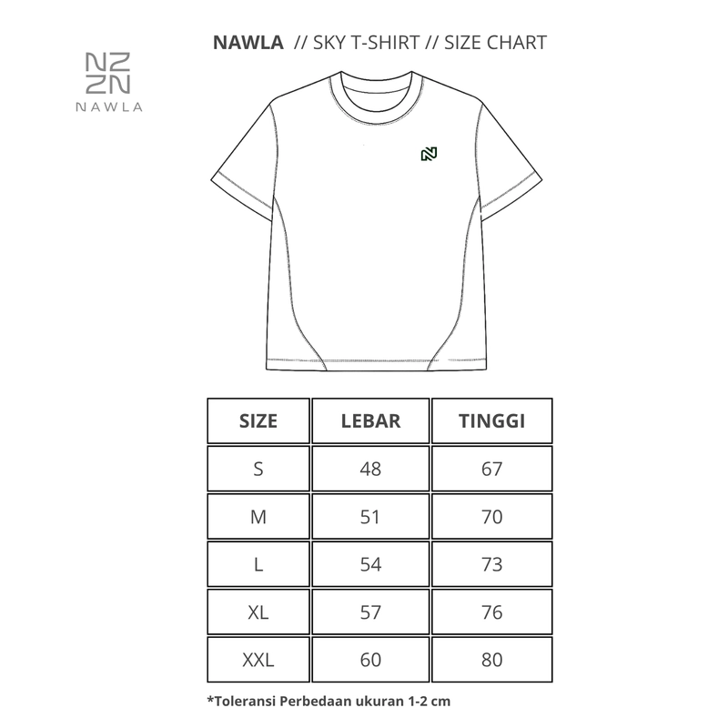 Product image NAWLA - Kaos Twotone Tee Lengan Pendek S Chocolate & Coffee