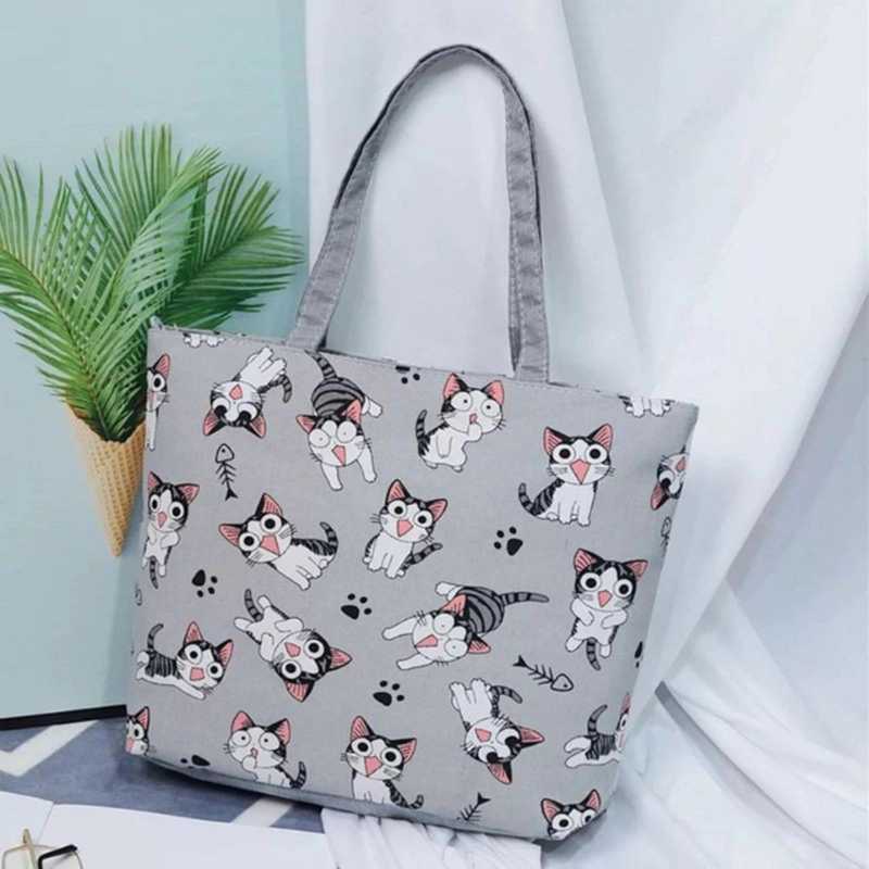 Product image KAHASIL - Tas Totebag Wanita Tote Bag Jinjing Shoulder Bag Resleting Bahan Kanvas KHTB42 all variant all variant