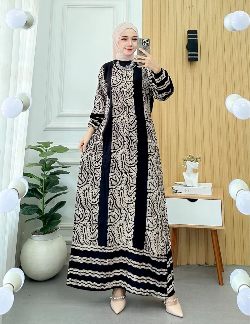 Product image Batik Ayodha - GAMIS IRENGAN PAGAR ALLSIZE STANDART Allsize A