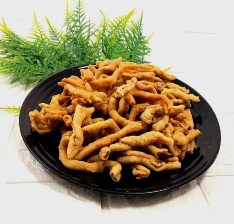 Product image singemil - cemilan kripik usus crispy 100g berat 100g pedas