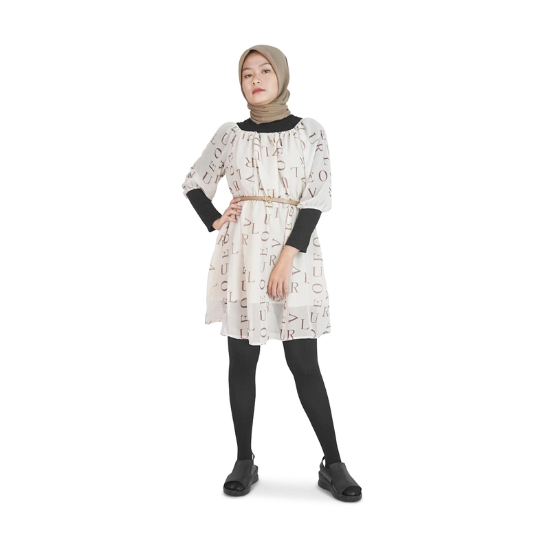 Product image Nasuya - Cassia Dress - Dress Wanita Cantik 2023 Dress Pesta Terbaru Dress Cream Dress Modern M Cream