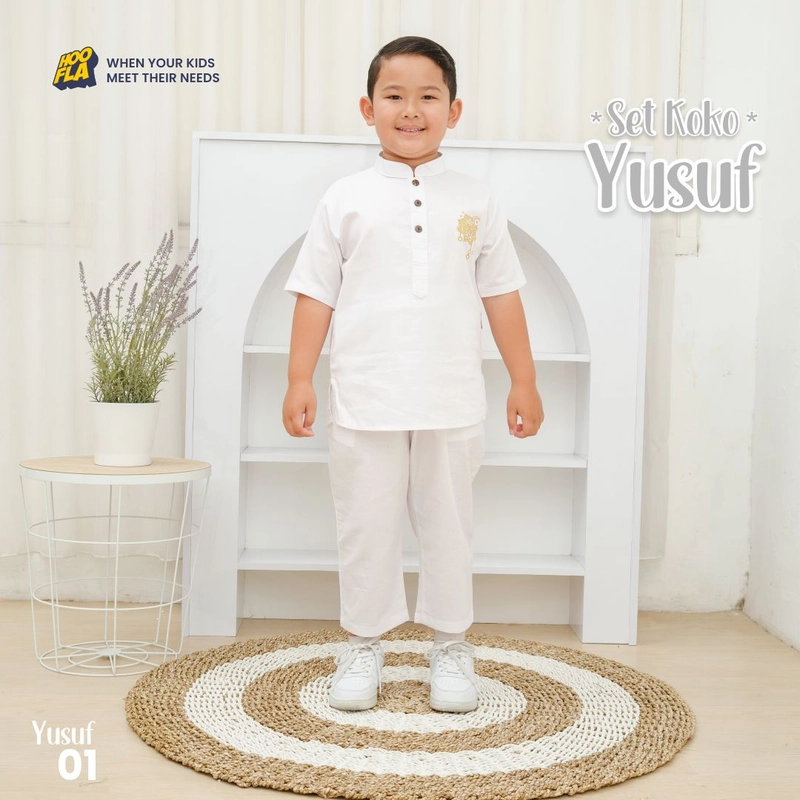 Product image Hoofla - Setelan koko anak Set Koko Yusuf S PUTIH