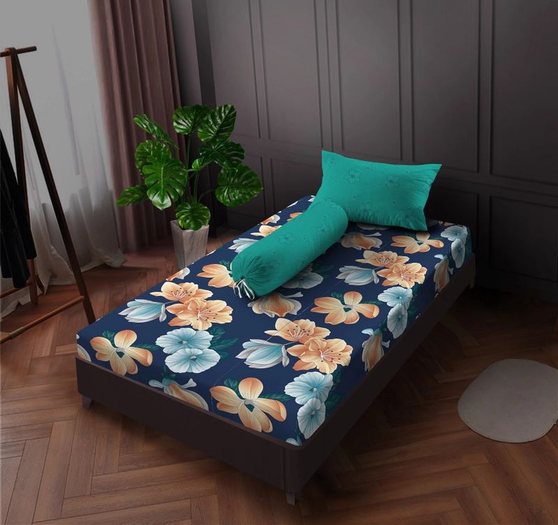 Product image Kintakun - Sprei Dluxe Clara Flower T20cm 100 x 200 cm Single