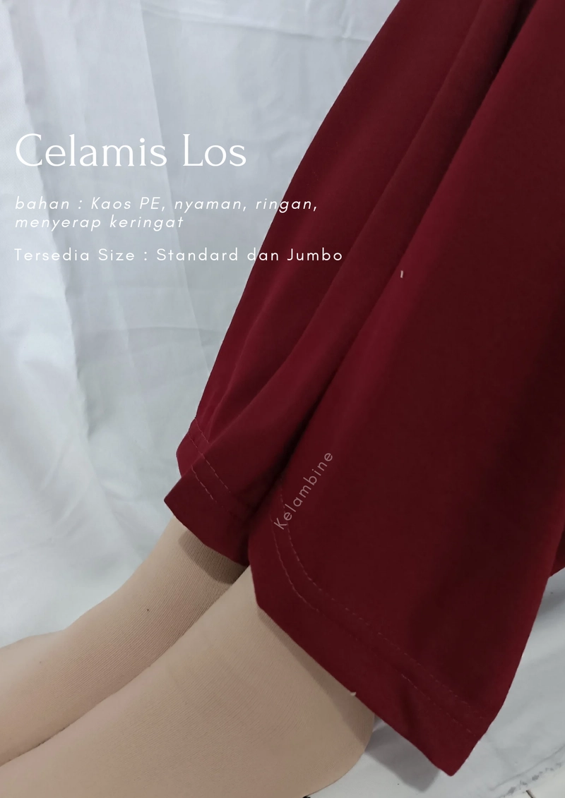 Product image Kelambine - Celamis Los Inner Pants Standard dan Jumbo Los Maroon STD
