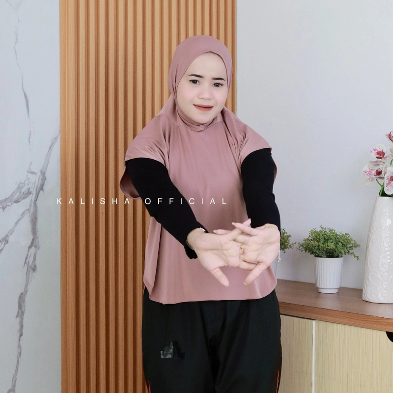 Product image Kalisha official - Sport Jilbab Rompi Olahraga Wanita Hijab Rompi Sport Vest Olahraga Wanita Khansa L Mauve