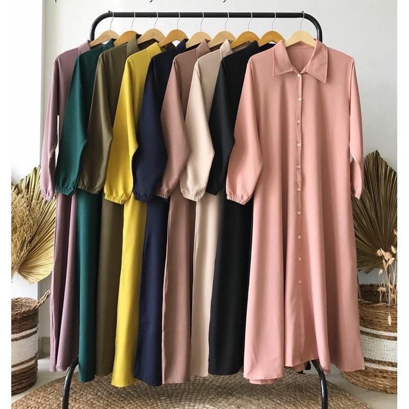 Product image MEQA DAILY - Gamis Nidia Full Kancing Busui Friendly ALLSIZE Rose Tape