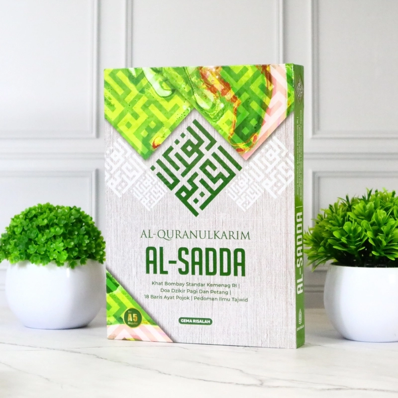 Product image Gema Risalah - Wakaf Alquran Al Sadda Koran A5 Standart Kemenag 15 x 21cm Non Terjemah A5 Hijau