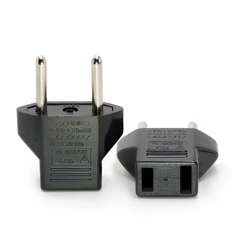 Product image KAMJE Adaptor Kepala Charger Colokan Over Steker Sambungan Listrik Pipih Gepeng Ke Bulat Converter KMJ128 RANDOM