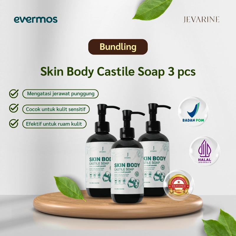 Product image Jevarine - Bundle Skin Body Castile Soap 3PCS 250ml 3pcs