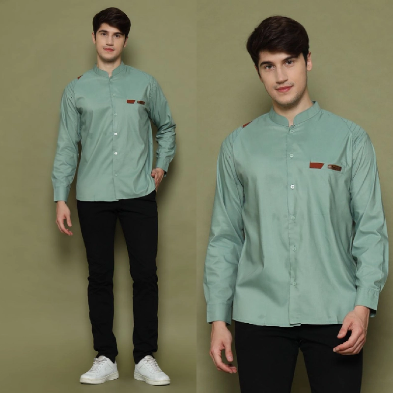 Product image Kois Batik -Baju Koko Pria Dewasa Terbaru Terlaris Motif Iyun M Koko iyun sage