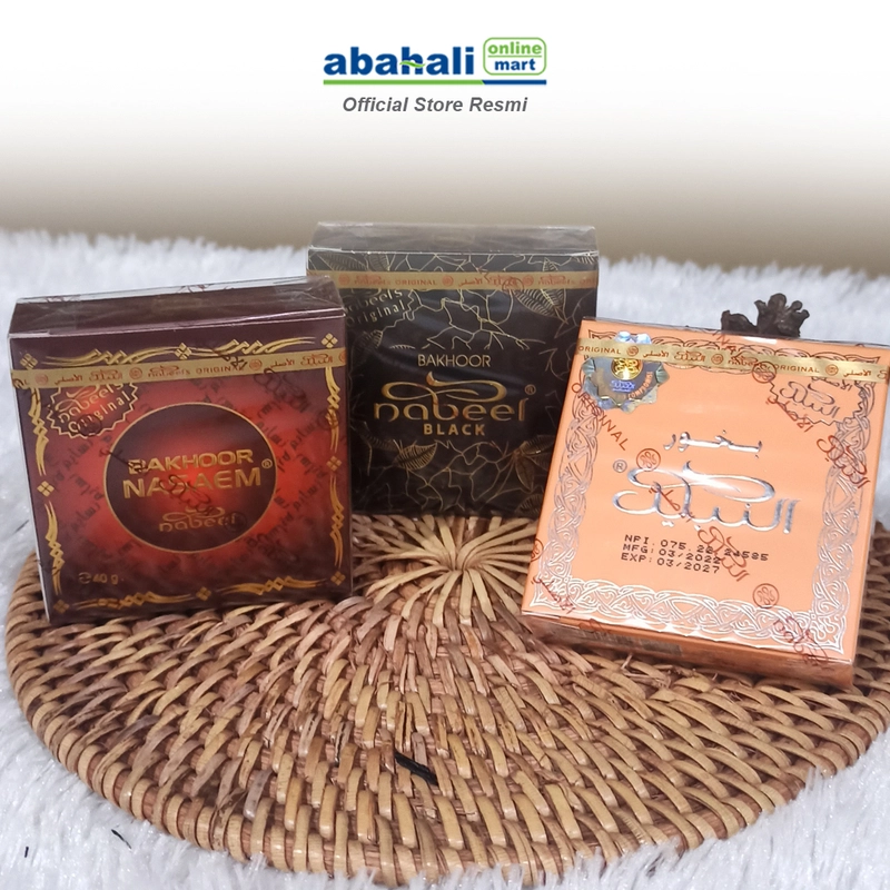 Product image Abahali Mart - Dupa Bukhur Bakhoor NABEEL Black Khas Wangi Habib Habaib Cocok Untuk Majelis Maulid & Acara Agama 1pcs Hitam