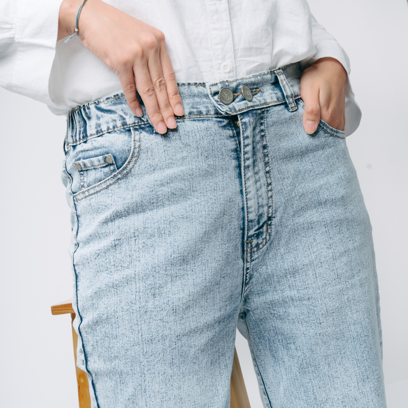 Product image MKY Clothing - BOYFRIEND TAPERED JEANS WANITA AQUA S (26) MIUU02-AQU Aqua