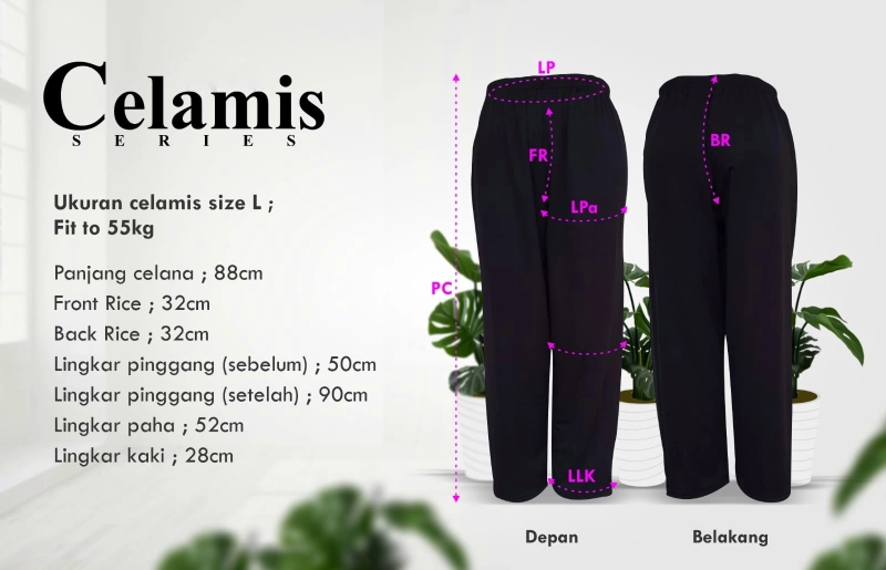 Product image Celana Inner Gamis Celamis Elastis L Random