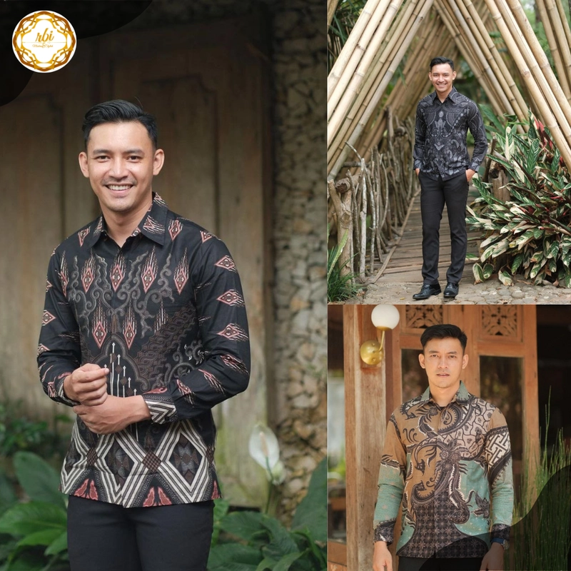 Product image Batik Kemeja Panjang F2 Berkualitas L A