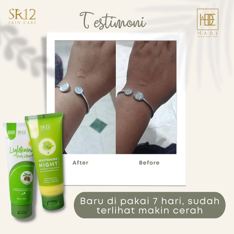 Product image SR12 Lightening Body Lotion SPF 30 PA++ Mencegah Kulit Belang 50 ml Lightening