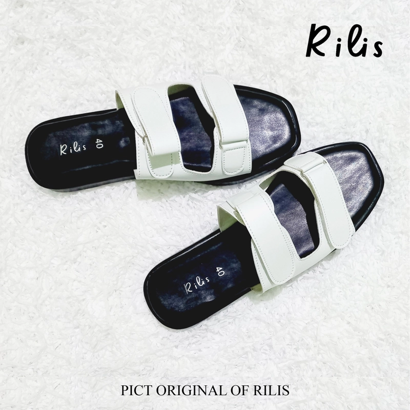 Product image Rilis - Sandal Wanita Elena Platfoam (Rilis 12) 37 Hitam-putih