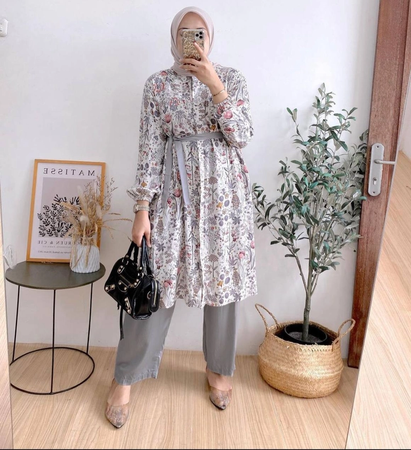 Product image Khisna collection - Oneset tunik rayon novela Allsize Abu
