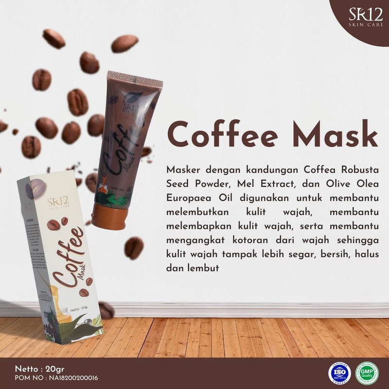 Product image SR12 Coffee Mask Memudarkan Flek Hitam Noda Hitam Bekas Jerawat 20 gr Coffee Mask