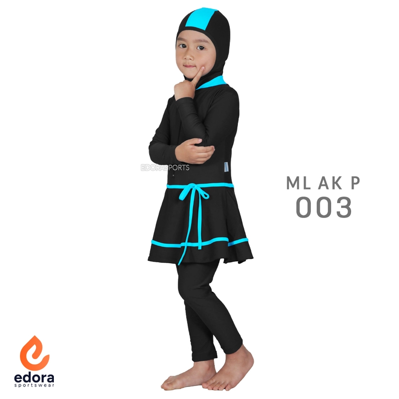 Product image EDORASPORTSWEAR - Baju Renang Muslimah Anak TK Edora ML AK P L ML AK P 003