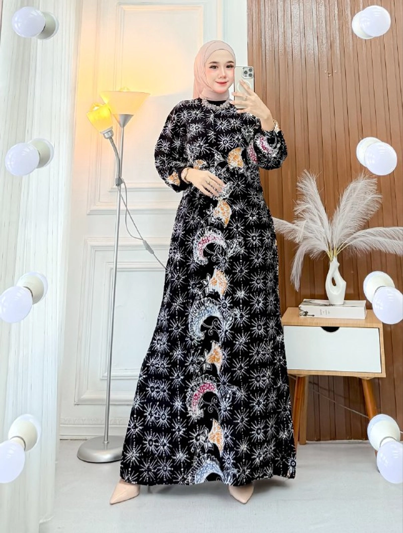 Product image Batik Ayodha - GAMIS NESYA CAP ALLSIZE STANDART LD 114CM Allsize A