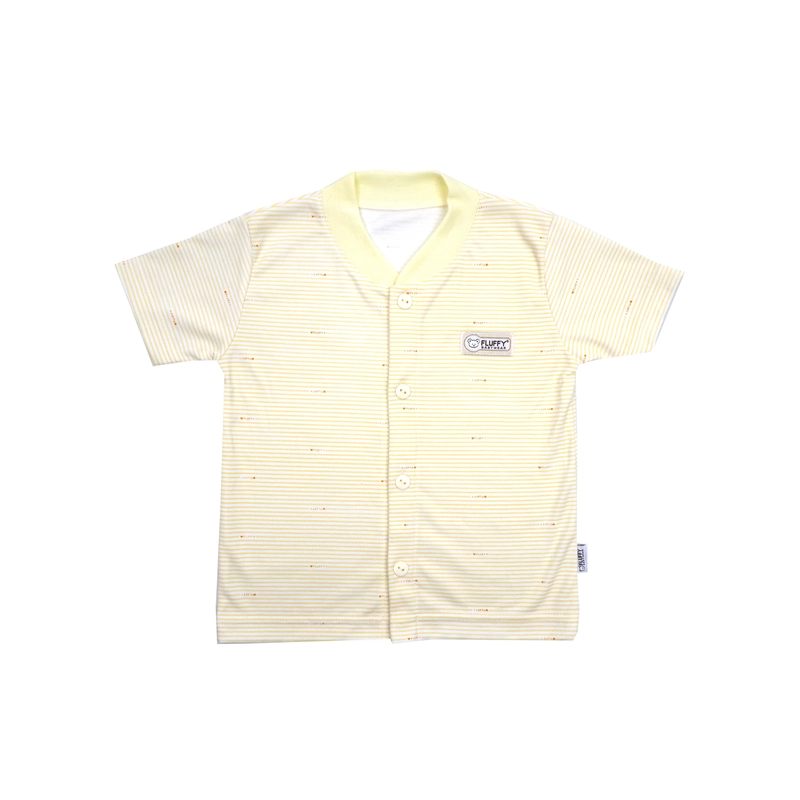 Product image FLUFFY - FLUFFY Baju Pendek Anak Salur (Isi 3Pcs) BDX SNP 1/2/3 12 - 15 KG SIZE 1 BDX-SNP-1