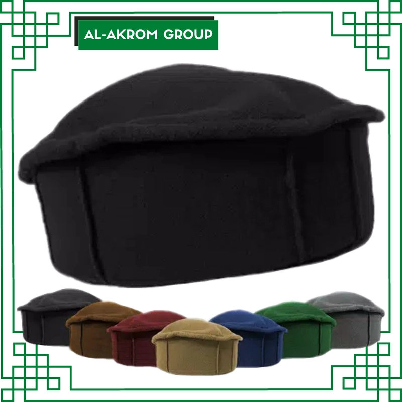 Product image Al Akrom Group - Peci Pakol Taliban Peci Pakol Afganistan All Size Hitam