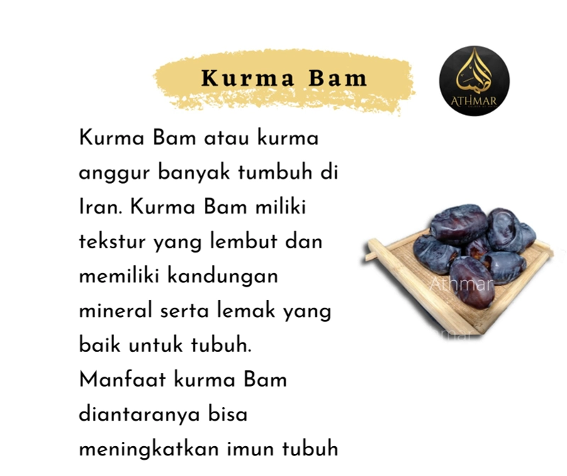 Product image Athmar store official - Kurma Bam ( Anggur) Box kurma Bam (Anggur)