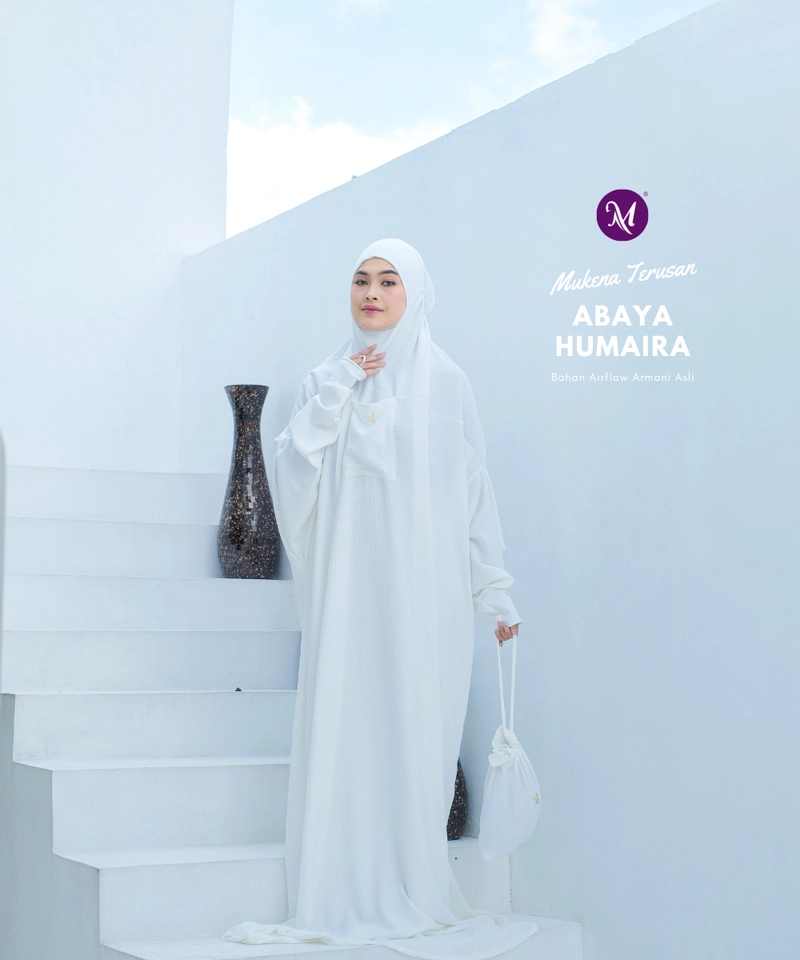 Product image Milyarda Hijab - Mukena Abaya Humaira Milyarda Hijab All Size Broken White