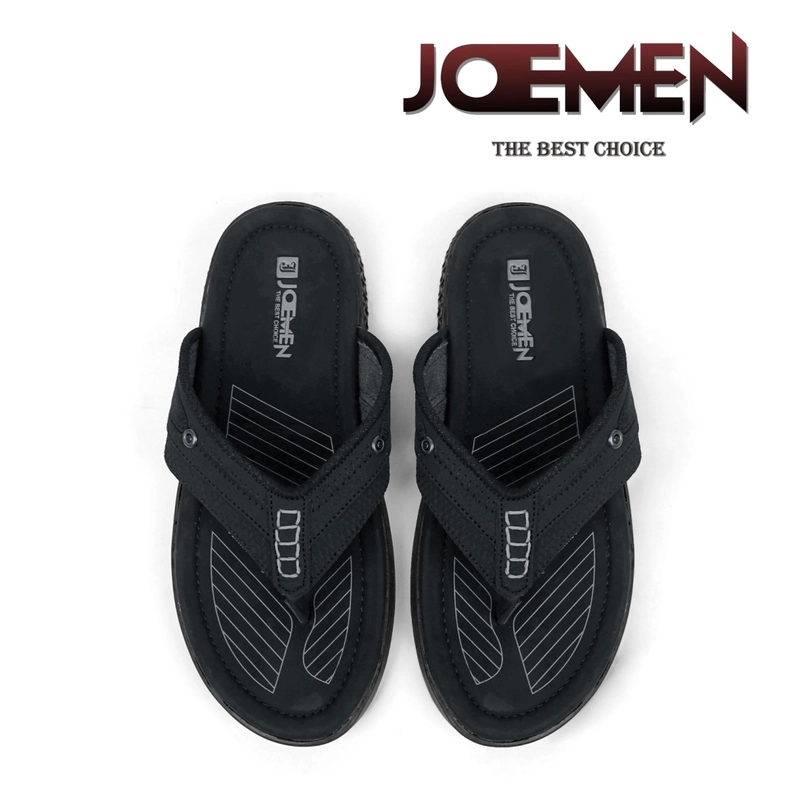 Product image Joemen Official - Joemen Sandal Pria Kulit S 07 New Original Brand Lokal Pria Jepit Sandal Terbaru Joemen 2024 39 Hitam