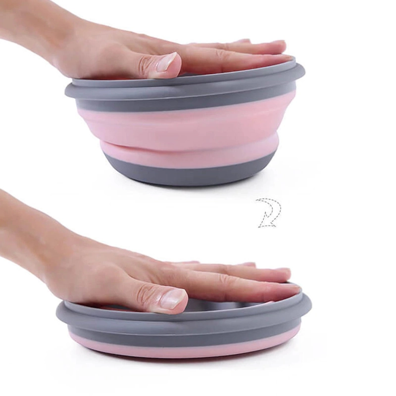 Product image RUMAH RAYA - Kotak Makan Foldable Bento Lunch Box 3 PCS - B1 - Pink Set 3 pcs Pink