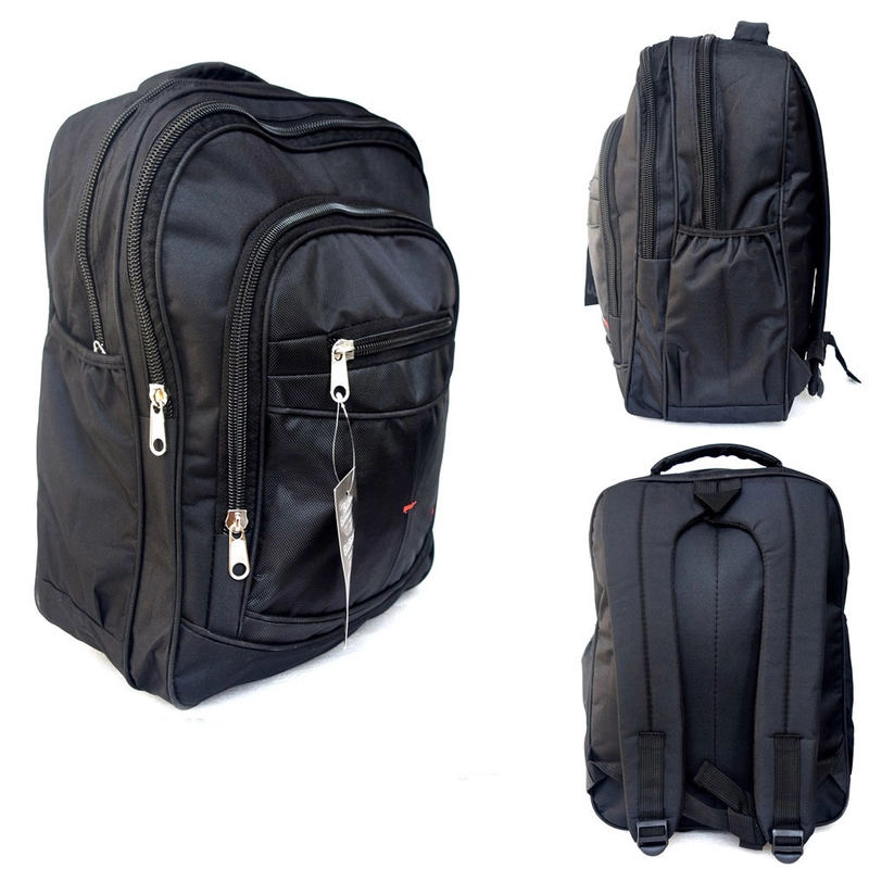 Product image Lanc Fashion - Tas Gendong Backpack Laptop Ransel Kanvas City Black Style New Warna full black