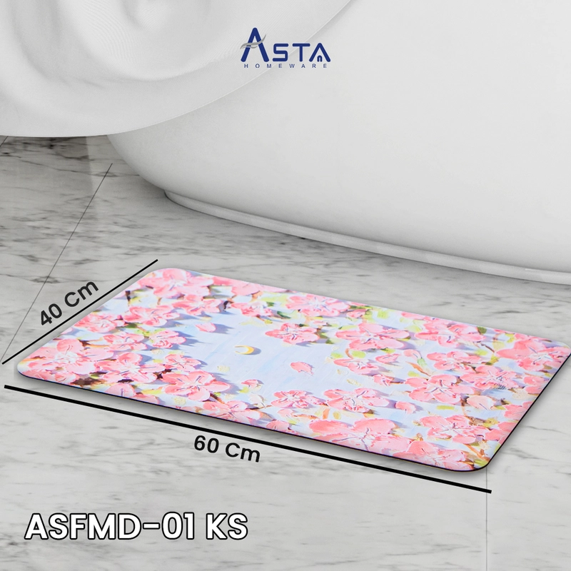 Product image Asta Homeware Official - Asta Keset Kaki Tebal Premium Diatomite 3D Motif Serap Air 40 x 60 cm Oval Motif 1