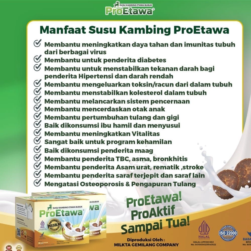 Product image ProEtawa - Susu Kambing ProEtawa 250g Gula Aren