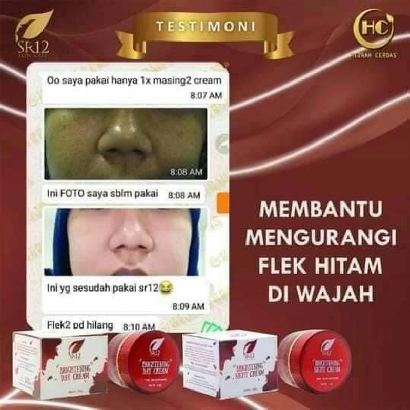 Product image SR12 Brightening Cream Day Dan Night Mencerahkan Kulit 10gr Night