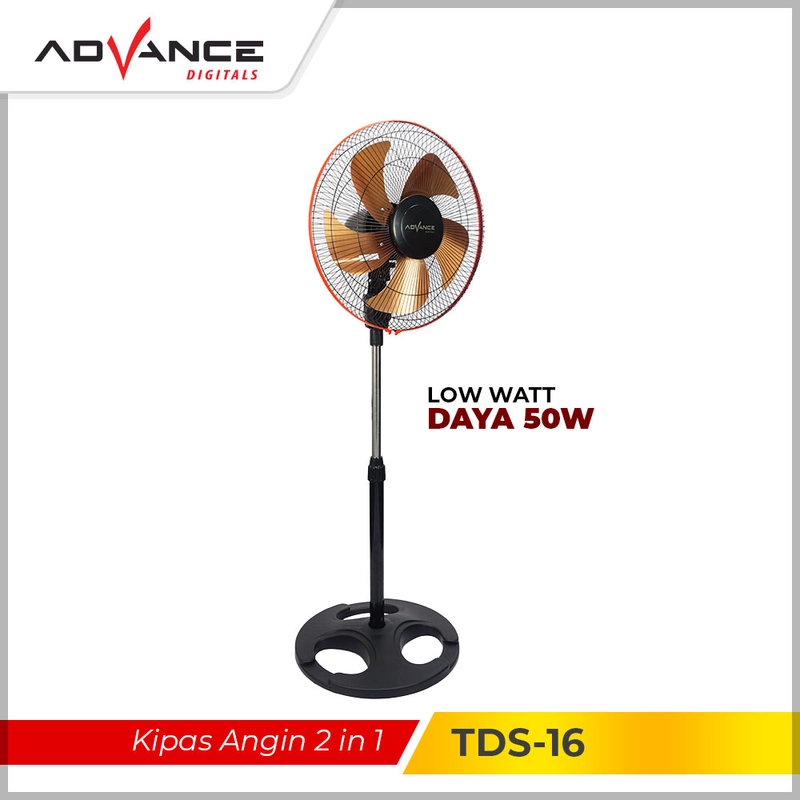Product image Advance Digitals Indonesia - Kipas Angin 2in1 TDS-16 Besi Fan Stand/Desk/Wall 16 Inch Default