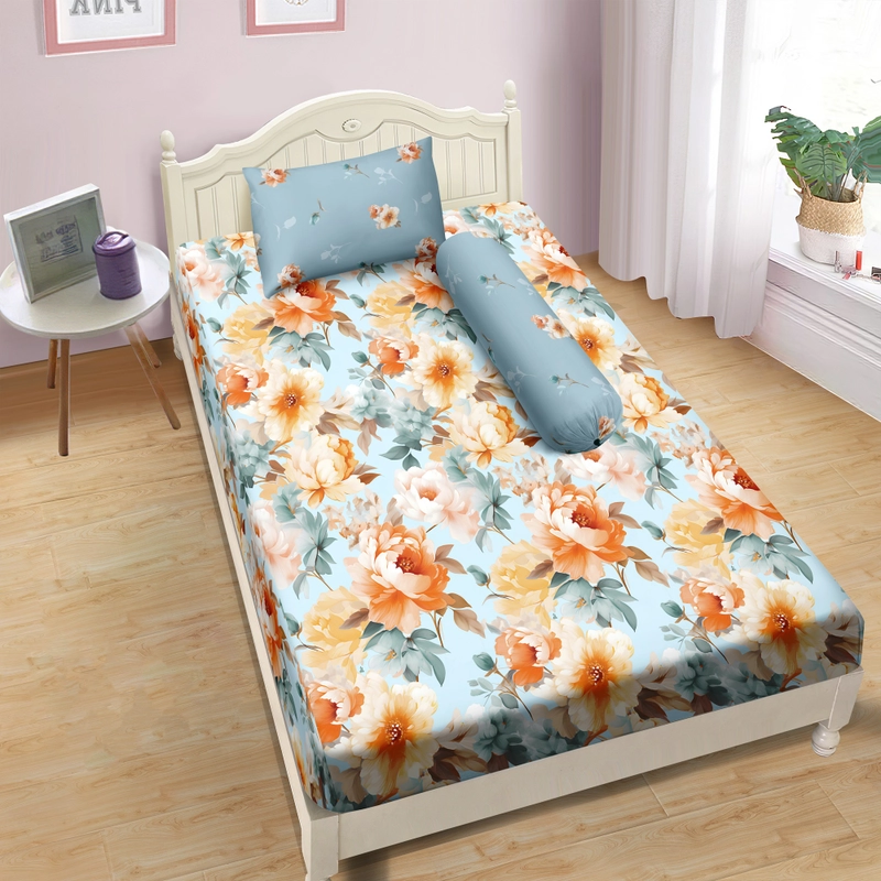 Product image LADY ROSE OFFICIAL - Aloha Max x Ayu Ting Ting Bed Cover Set Delfana 120x200x25 Single Fitted