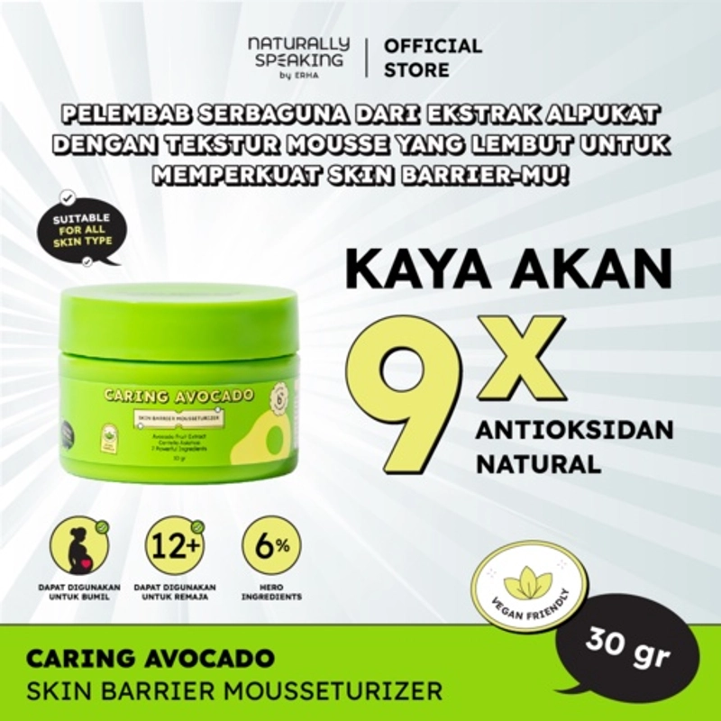 Product image Naturally Speaking By Erha - Caring Avocado Skin Barrier Mousseturizer 30gr Mousseturizer
